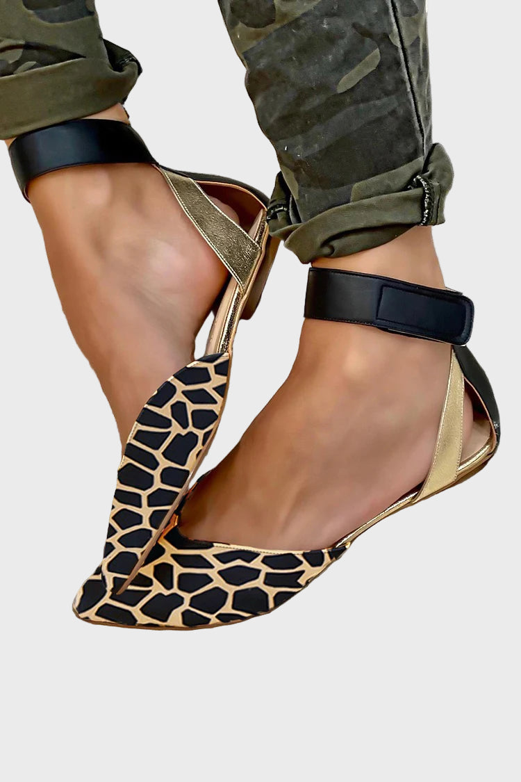 Savanna Luxe Ankle-Strap Flats