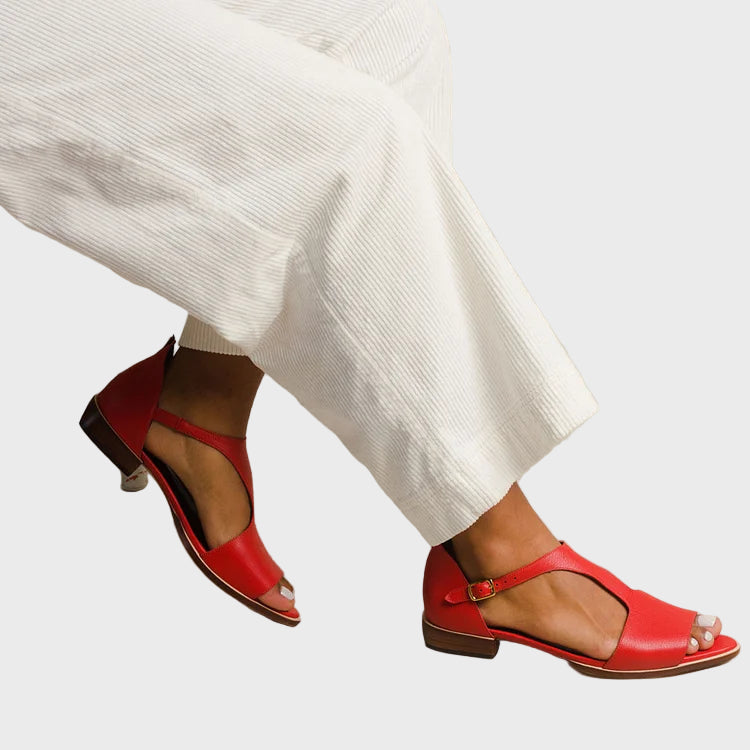 Scarlet Charm Open-Toe Sandals