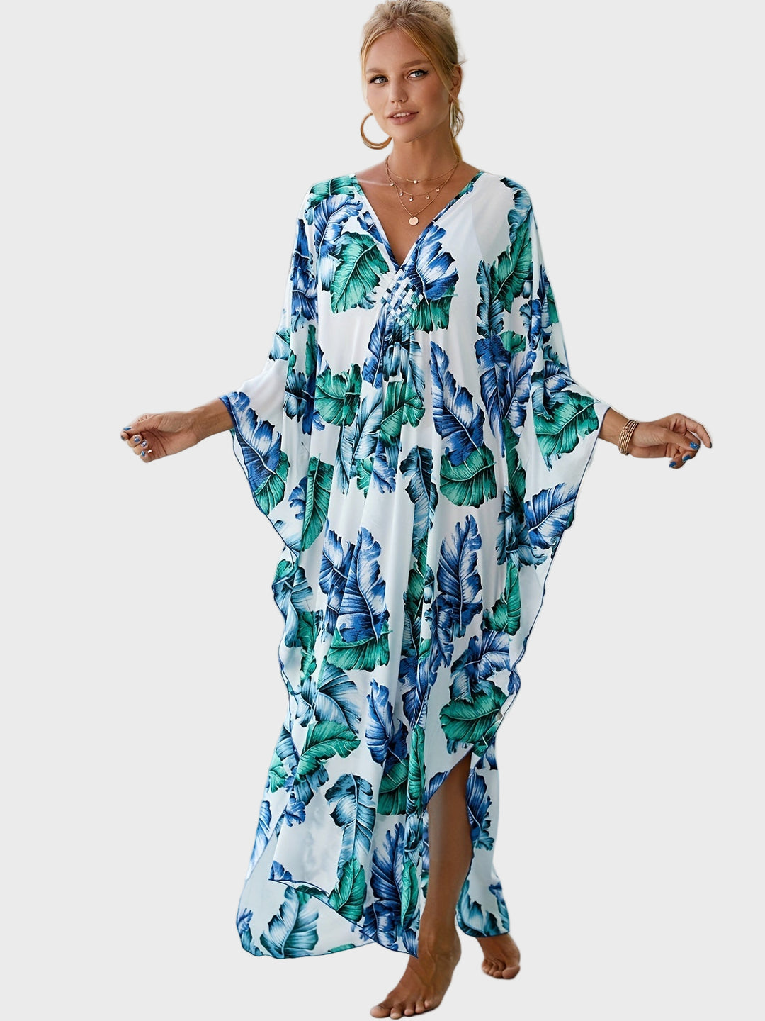 Emerald Wave Kaftan