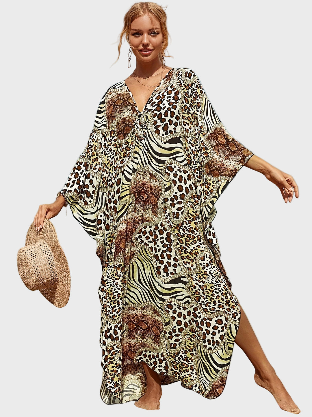 Wild Essence Animal Print Kaftan
