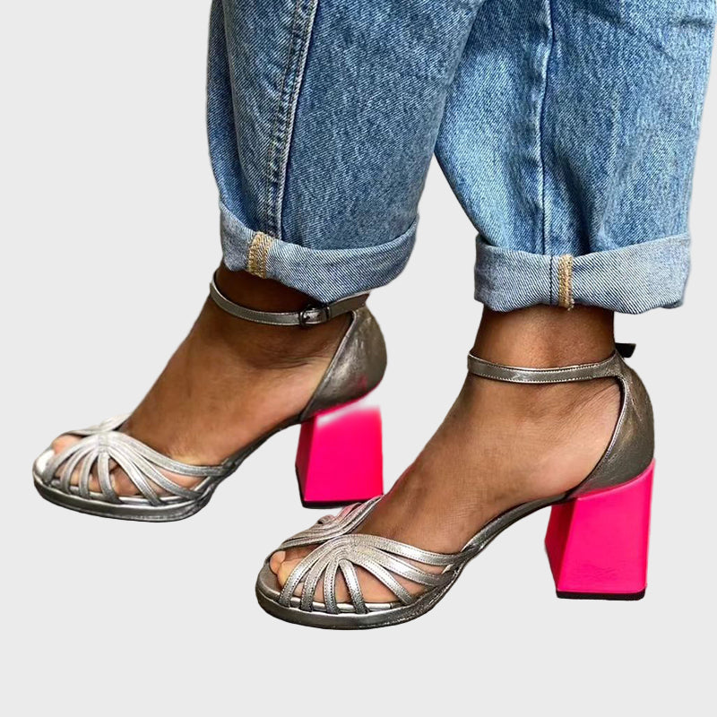 Starlight Neon Block Sandals