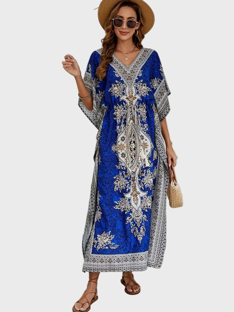 Boho Blue Maxi Dress