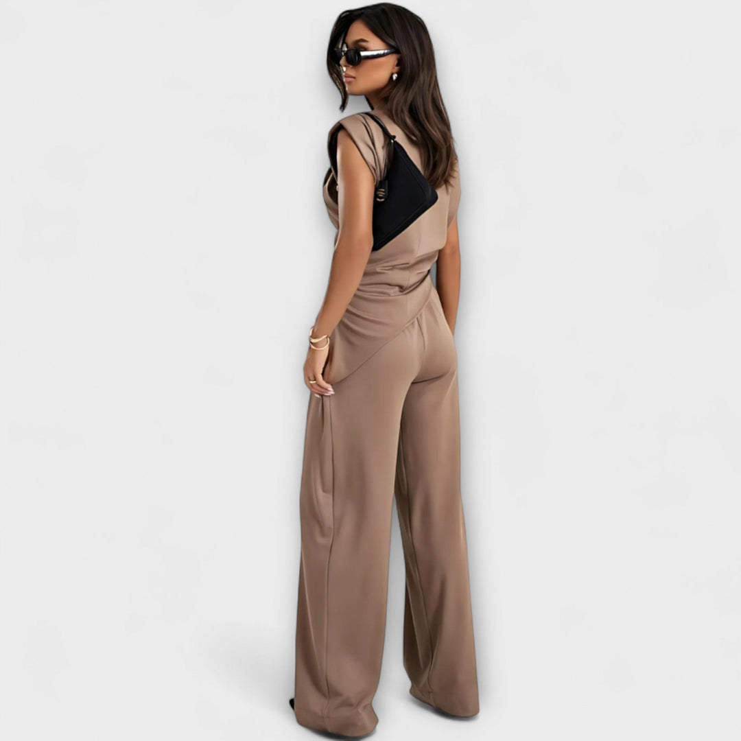 Asymmetrical Set with Dramatic Shoulders