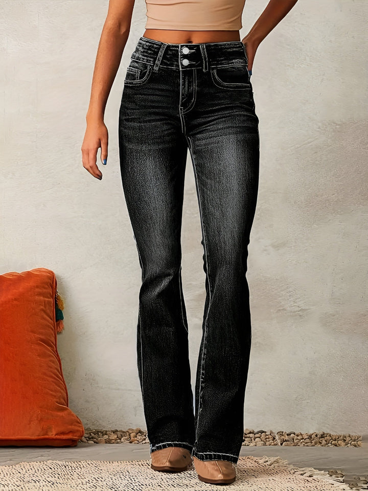 High Rise Flare Denim Jeans