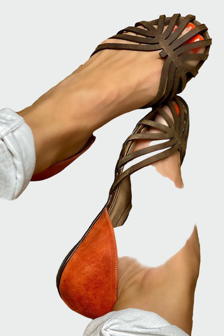 sunset weave flats