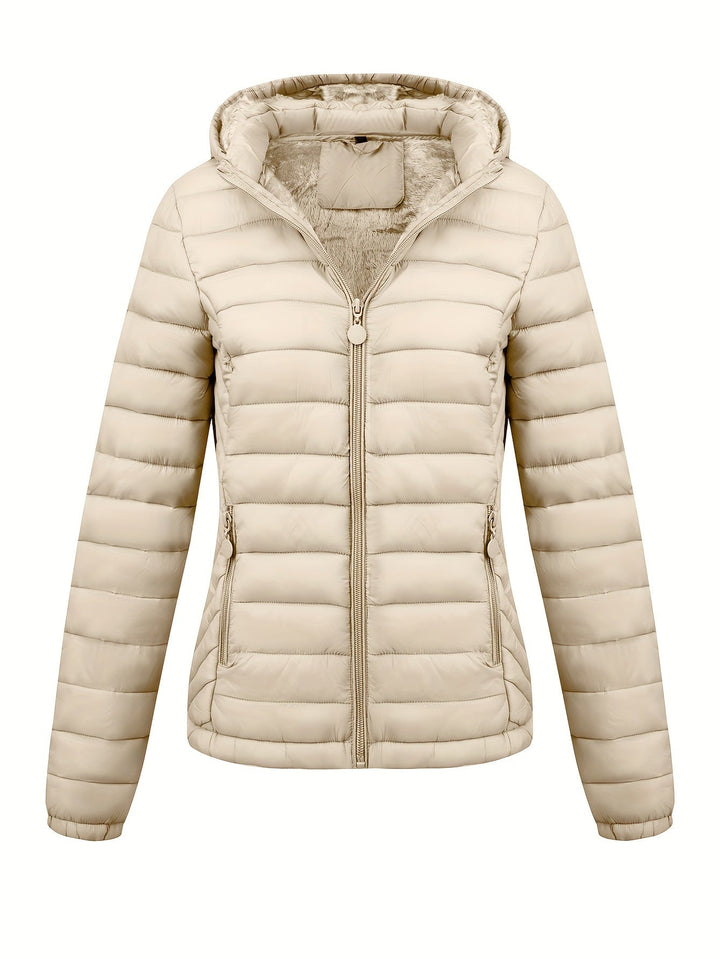 Amber Glow Puffer Jacket