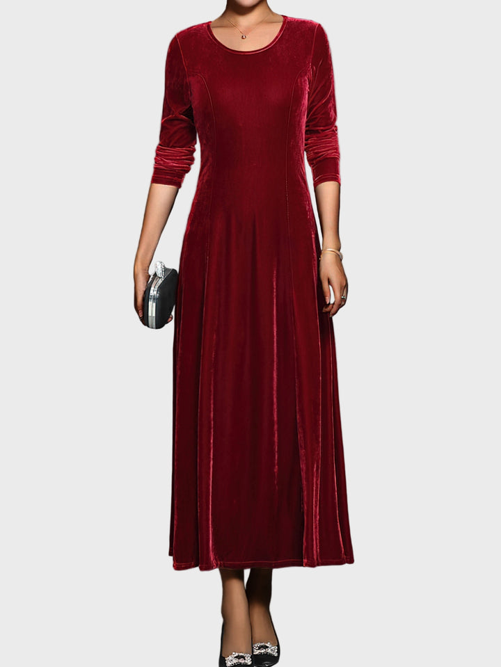Royal Velvet Elegance Maxi Dress