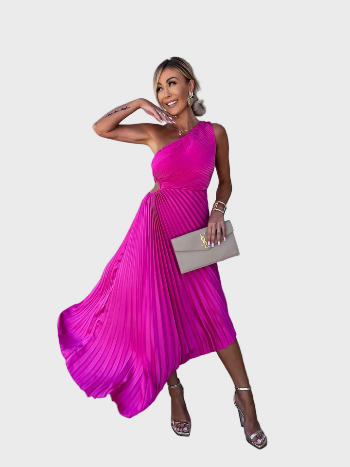 Radiance Pleated Midi Dress