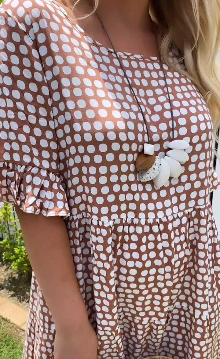 Breezy Polka Dot Midi Dress
