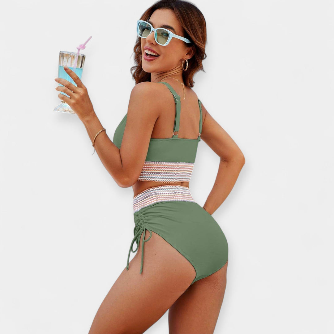 High-Waisted Bikini with Support