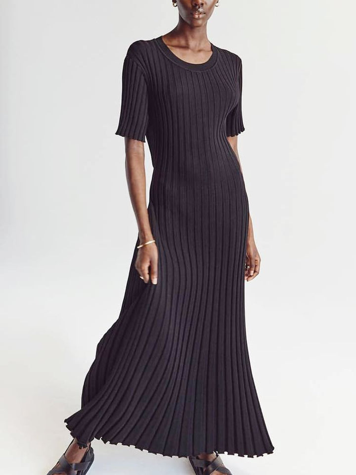 Casual Striped Maxi Dress