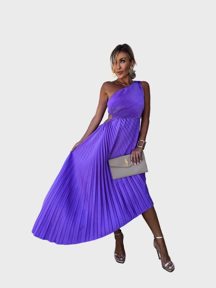 Radiance Pleated Midi Dress