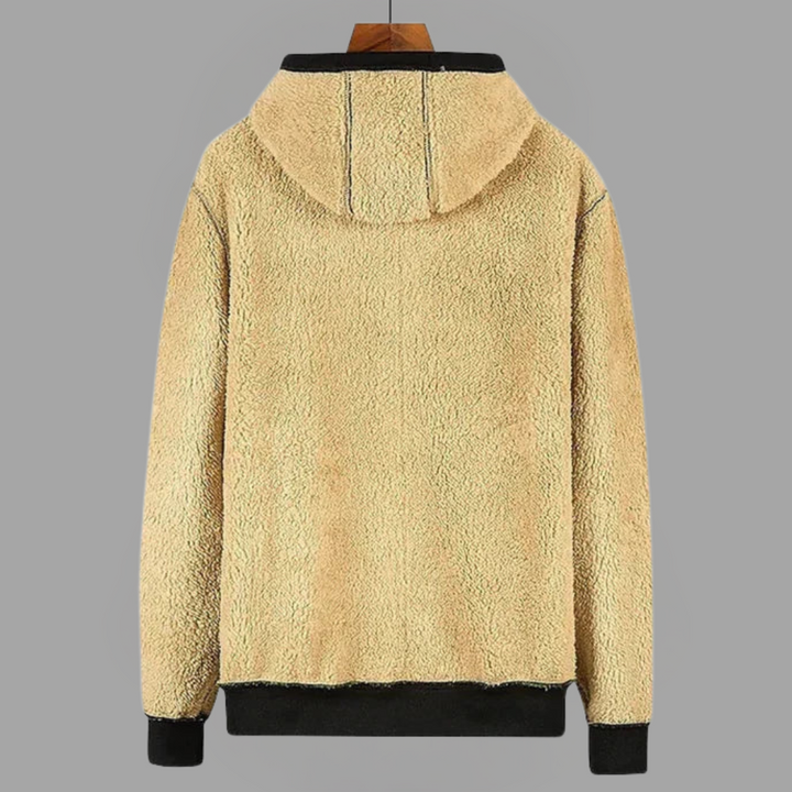 Arctic Navy Sherpa-Lined Hoodie