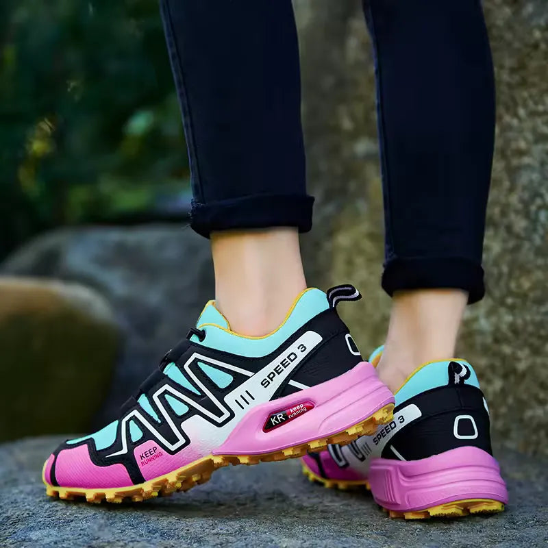 Vibrant Outdoor Trail Sneakers