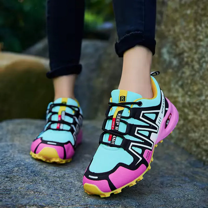 Vibrant Outdoor Trail Sneakers