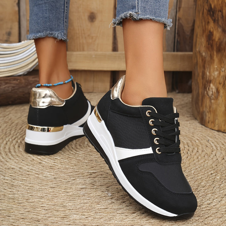 Metallic Accent Sneakers