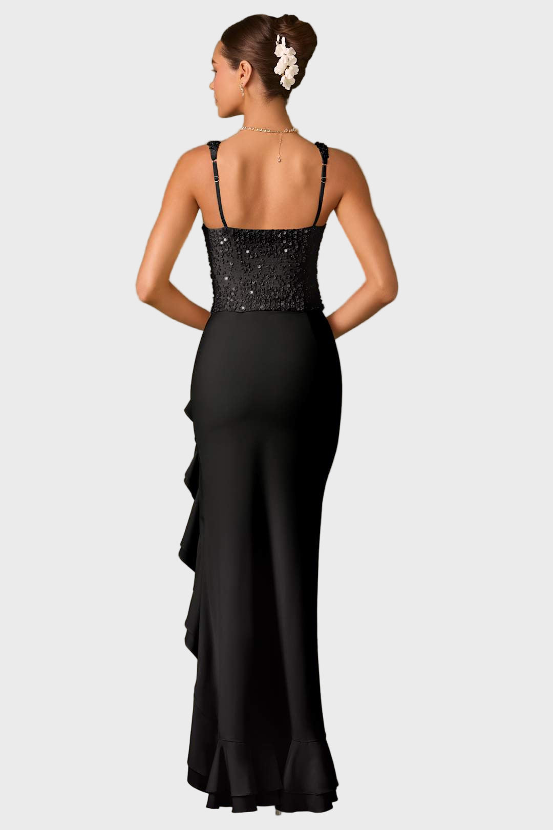 Glow Ruffle High-Low Dress