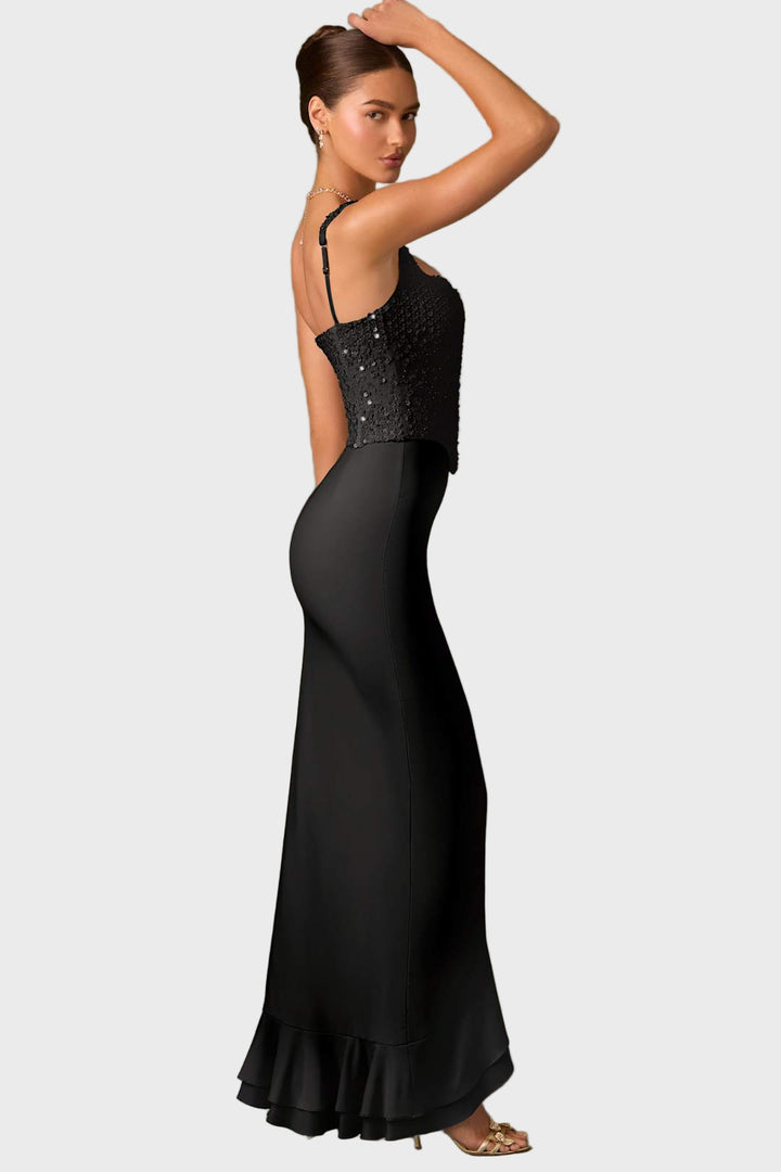 Glow Ruffle High-Low Dress