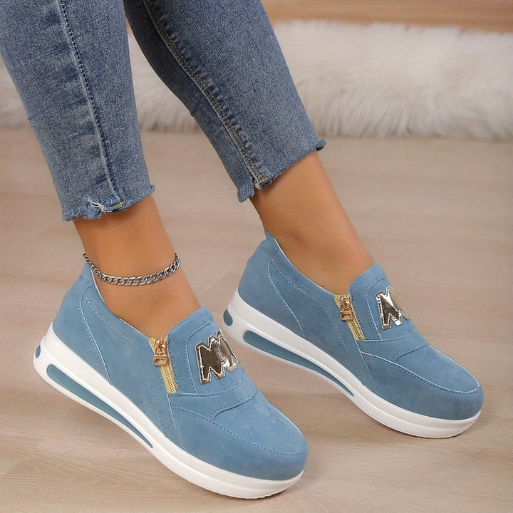 Crimson Edge Slip-On Sneakers  html Copy Edit