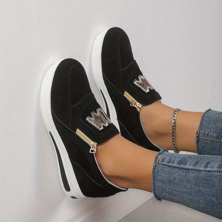 Crimson Edge Slip-On Sneakers  html Copy Edit