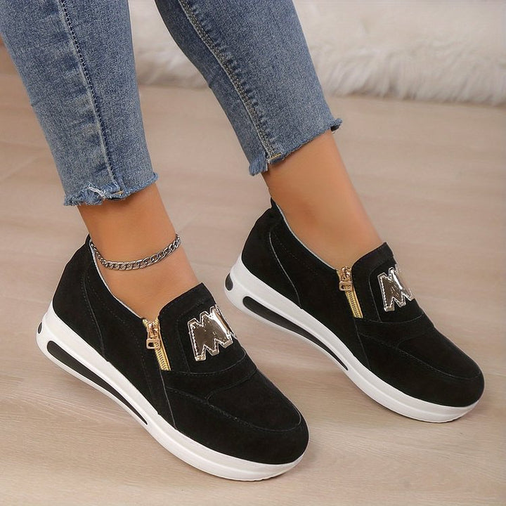 Crimson Edge Slip-On Sneakers  html Copy Edit