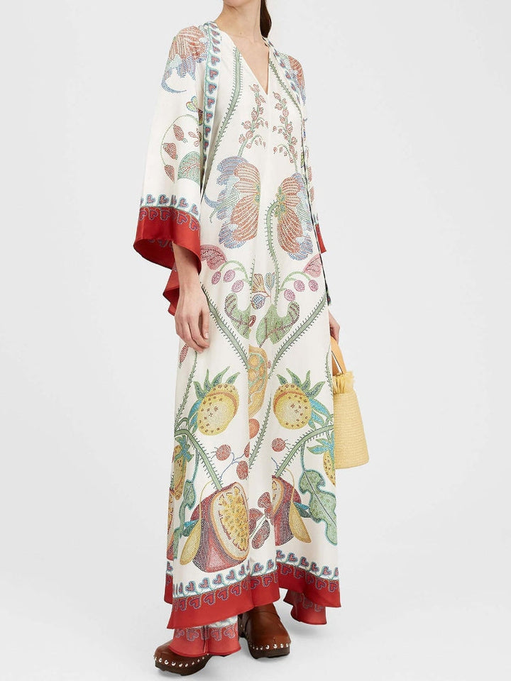 Serenya Botanical Maxi Dress