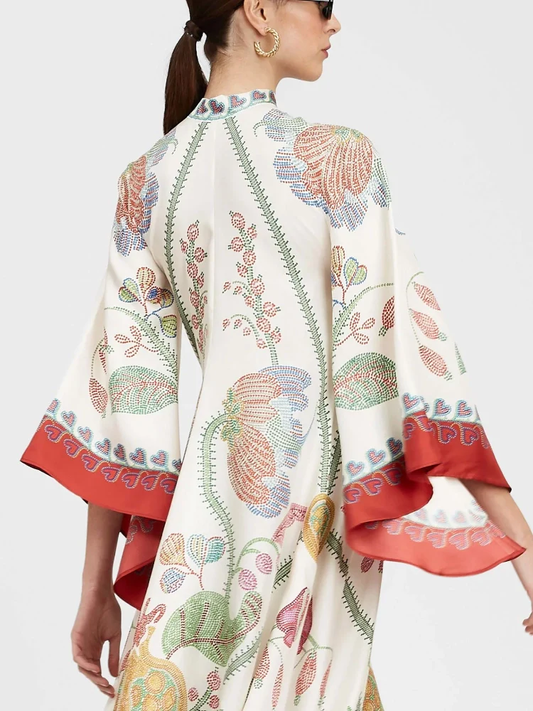 Serenya Botanical Maxi Dress