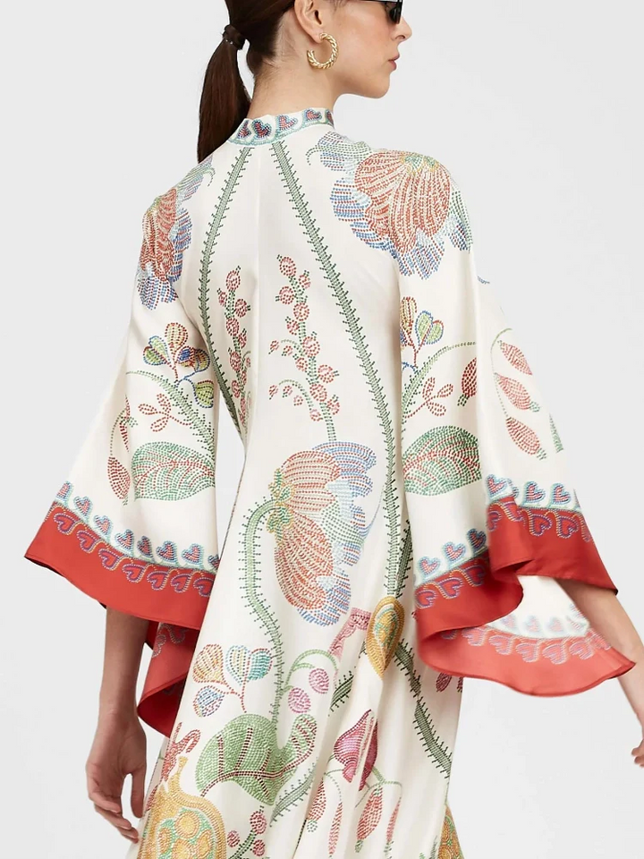 Serenya Botanical Maxi Dress