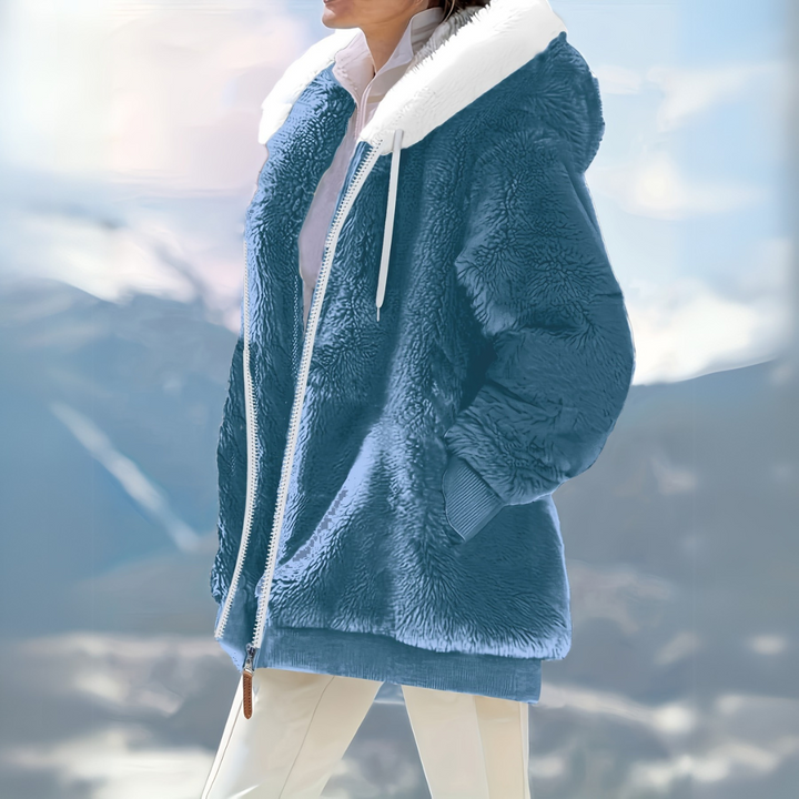 Arctic Bliss Faux Fur Hoodie