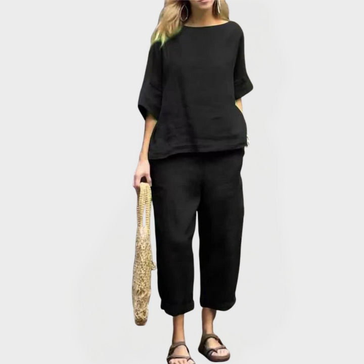Dress Set with Natural Designs