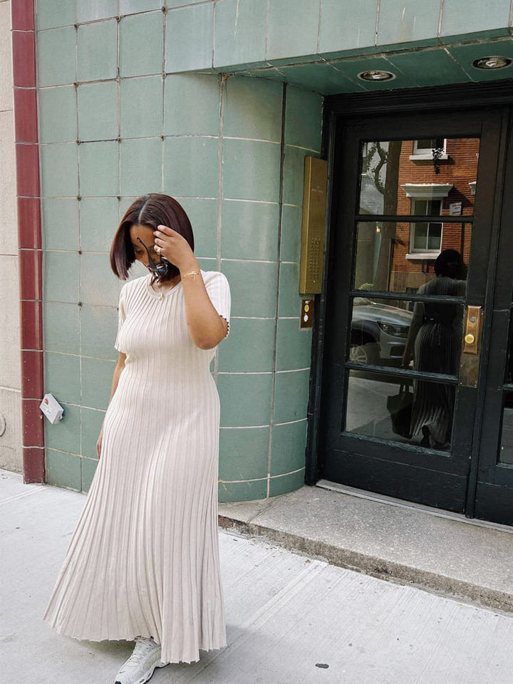 Casual Striped Maxi Dress