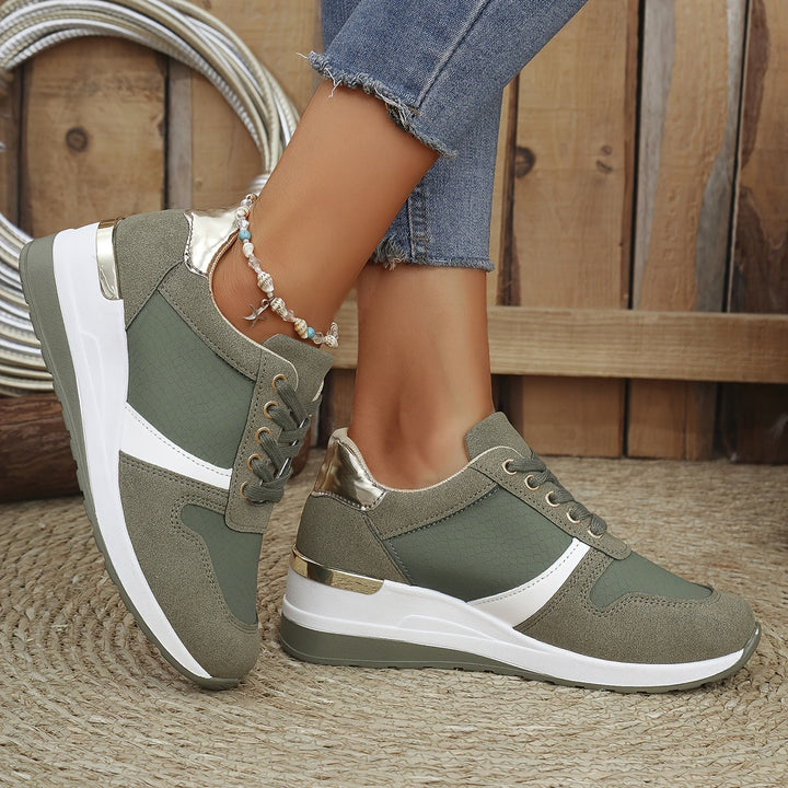 Metallic Accent Sneakers