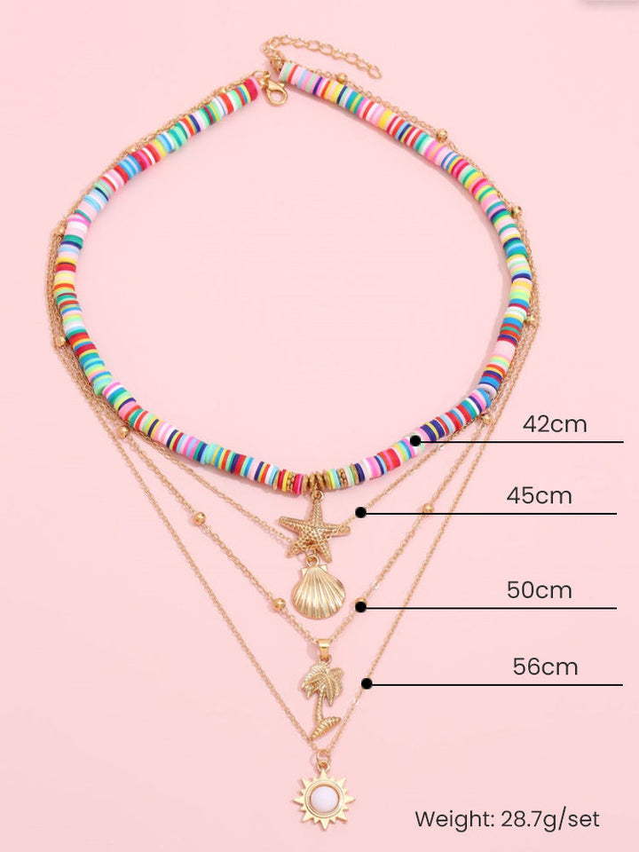 Boho Layered Pendant Necklace
