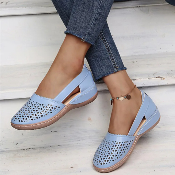 Breezy Comfort Cutout Flats