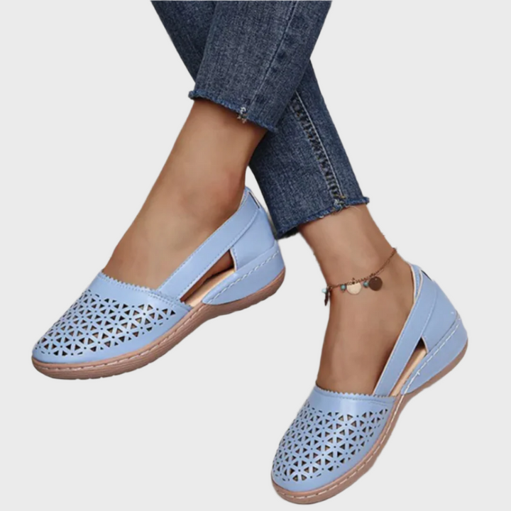 Breezy Cutout Comfort Flats