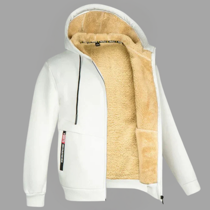 Arctic Navy Sherpa-Lined Hoodie