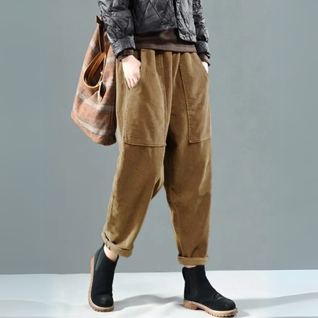 Autumn Corduroy Relaxed Pants