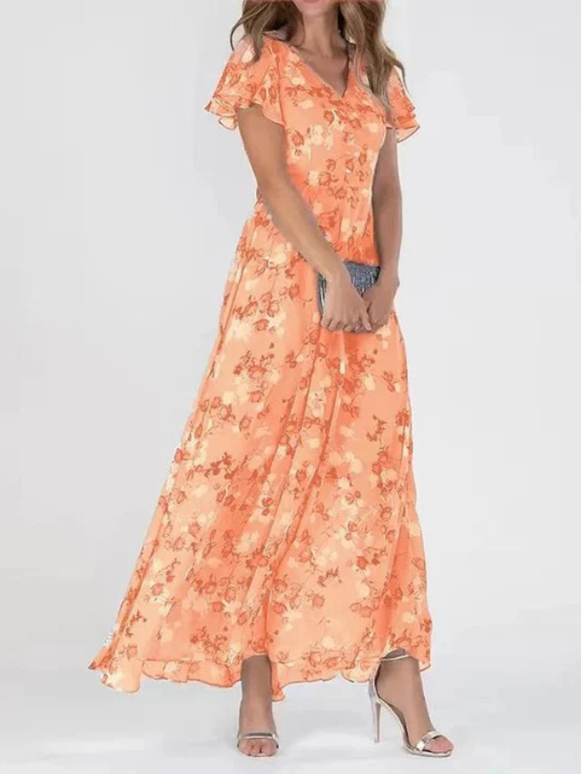Romantic Breeze Floral Gown