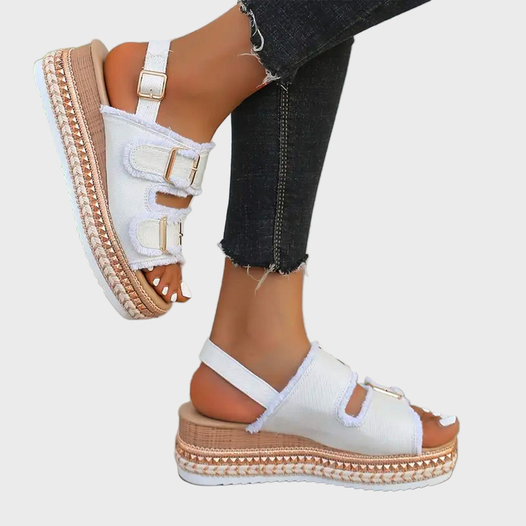Casual Denim Wedges