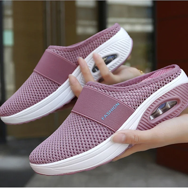 BreezeWalk Mesh Slip-On Mules