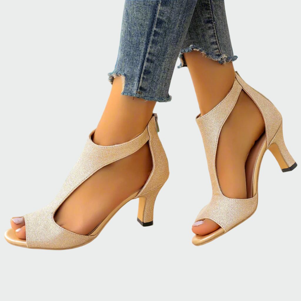 sleek allure cutout heels