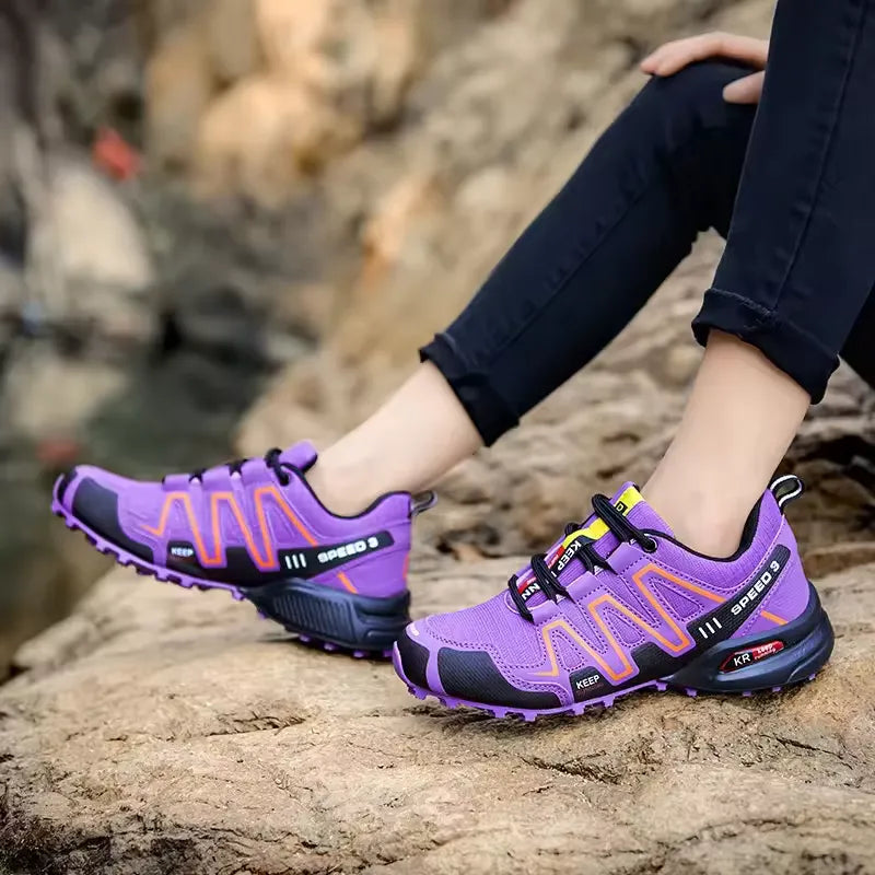 Vibrant Outdoor Trail Sneakers