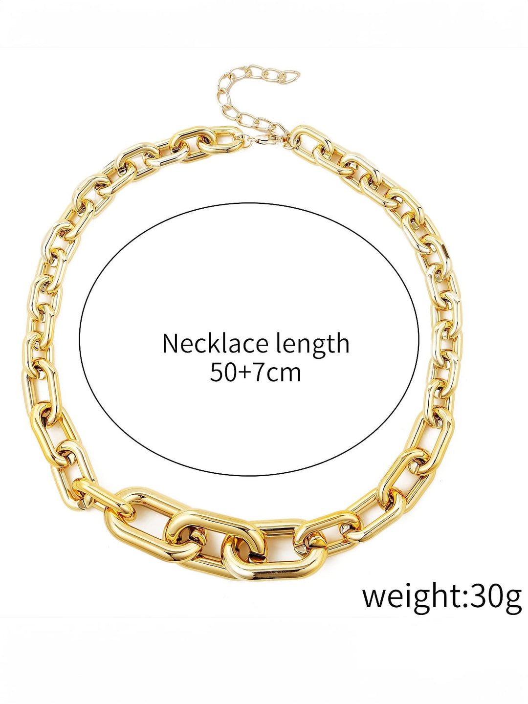 Chain Necklace with Clips