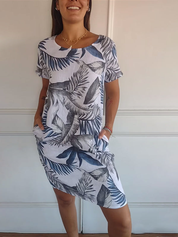 Tropical Serenity Shift Dress