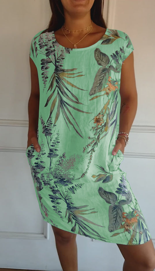 Tropical Serenity Shift Dress