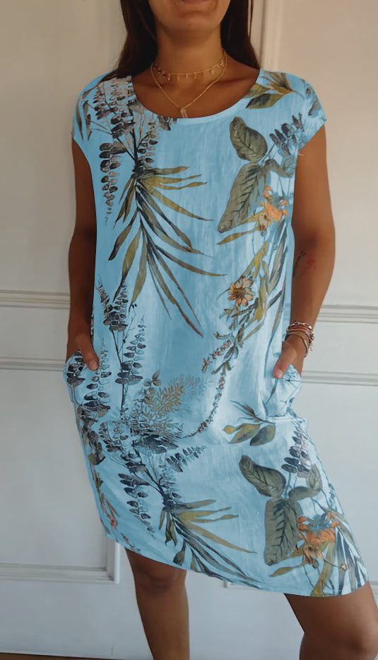 Tropical Serenity Shift Dress