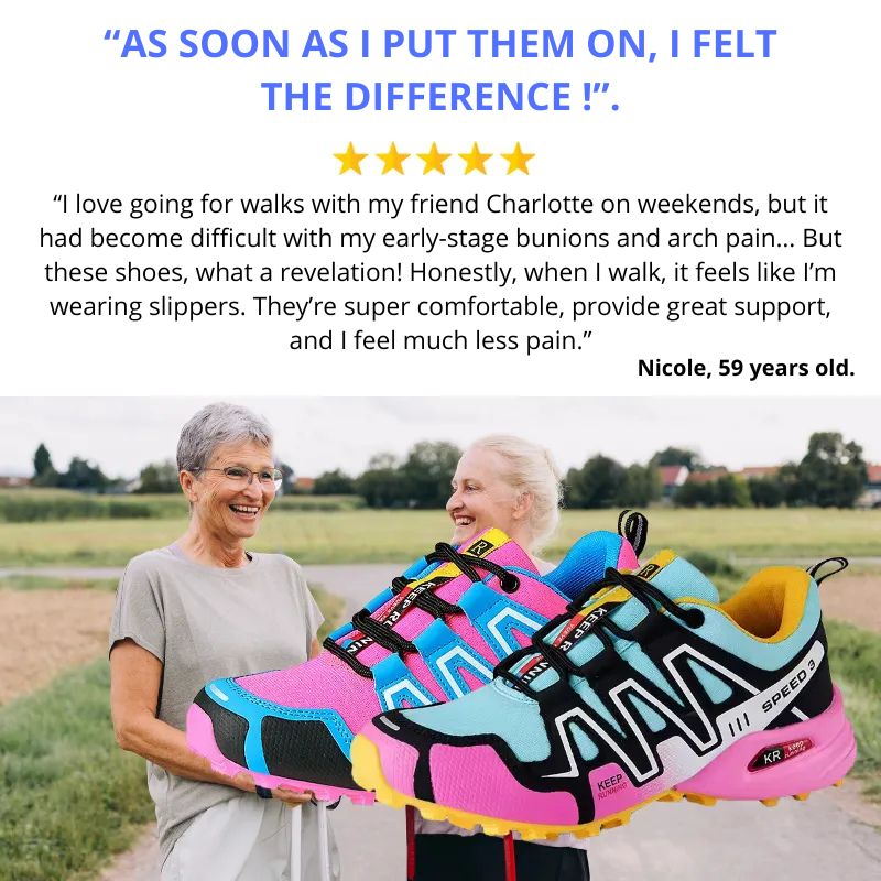 Vibrant Outdoor Trail Sneakers