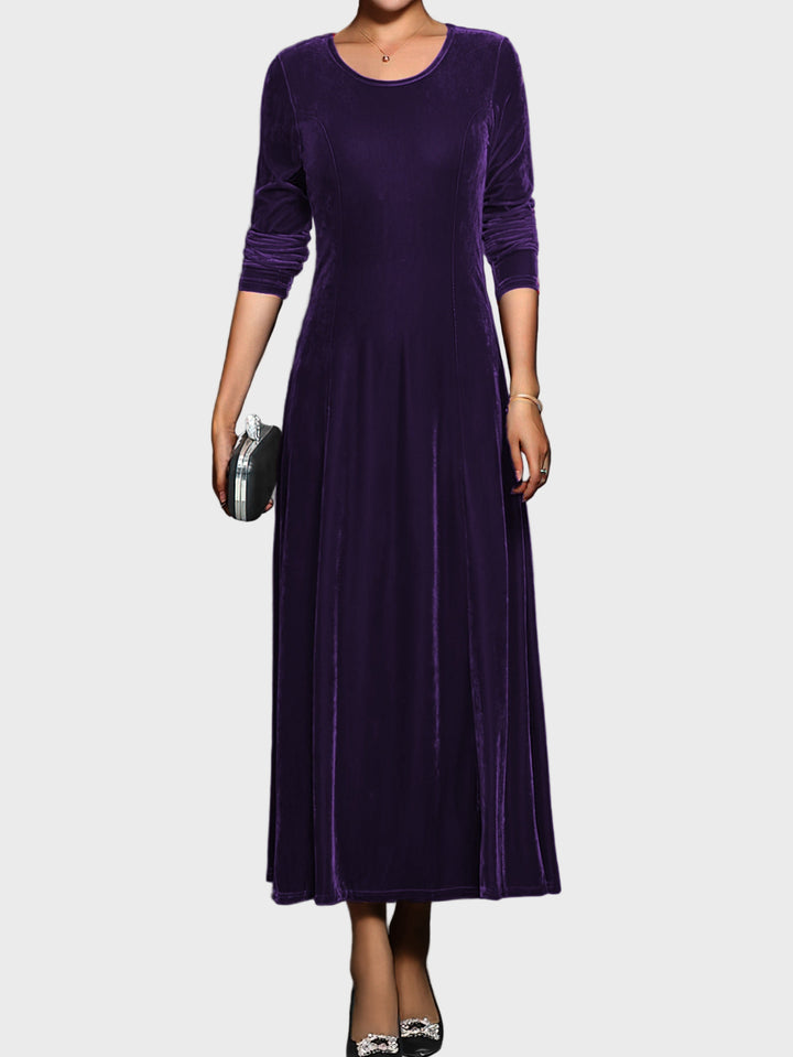 Royal Velvet Elegance Maxi Dress