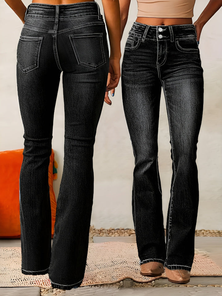 High Rise Flare Denim Jeans