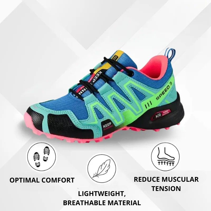 Vibrant Outdoor Trail Sneakers